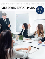 Legal Pads 8.5 x 11 White Note Pads Paper 8-1/2 x 11 Lined Paper Pad 8.5 x 11 White Legal Pad 6 Pack Notepads 8.5 x 11 Lined Writing Pads of Paper 8.5 x 11 Notepad White Paper Pads 30 Sheets/Pad - Top-Down View