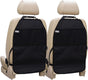 Car Seat Protector Large Kick Mat 2 Pack Durable Water Resistant Auto Seat Back Covers with 2 Mesh Pockets Protection Against Dust Mud Scratches (Black, 2-Pack)