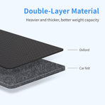 Car Seat Protector Large Kick Mat 2 Pack Durable Water Resistant Auto Seat Back Covers with 2 Mesh Pockets Protection Against Dust Mud Scratches (Black, 2-Pack)