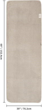 430 GSM Microfiber Oversize Quick Dry Lint Free Bath Towel, 60 x 30 in, 4 Pack (Waffle Weave)