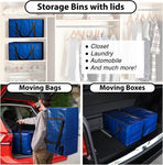 Heavy Duty Moving Bags or Storage Bag, 6 Pack – Large Moving Boxes with Backpack Straps, Zippers & Handles – Perfect for College Dorm, Traveling, Camping, Christmas Decorations