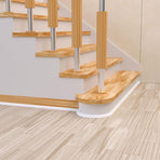 Flexible Quarter Round Molding, Mini Peel and Stick Rubber Trim Molding for Wall Edge Floor Corner,Staircase Cabinet Tub Edge (White, 118Inch)
