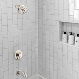Shower and Tub Trim Kit, Compatible with Moen Posi-Temp Valve, Brushed Nickel
