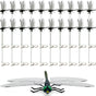 20 Pcs Dragon Fly Clips for Bugs Repellent, 3D Artificial Dragonfly Hat Clip, Dragonfly Garden Decor (20, Black*20 Pcs)