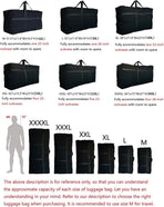 Extra Large Storage Duffle Bag for Travel, Black Oversized Giant Big Traveling Duffle Bag