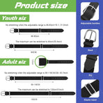 12 Pcs Baseball Belts Softball Belts Bulk for Adult and Youth Adjustable