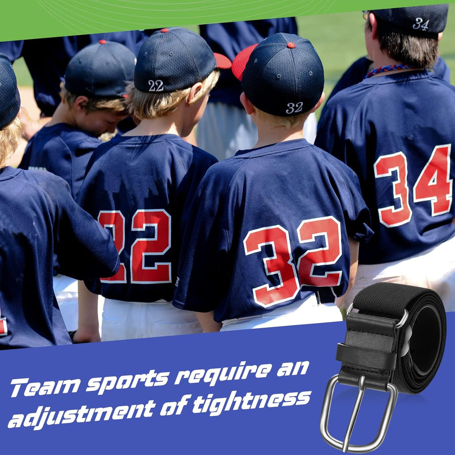 12 Pcs Baseball Belts Softball Belts Bulk for Adult and Youth Adjustable