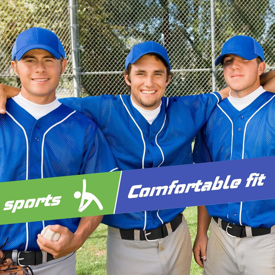 12 Pcs Baseball Belts Softball Belts Bulk for Adult and Youth Adjustable