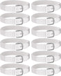 12 Pcs Baseball Belts Softball Belts Bulk for Adult and Youth Adjustable