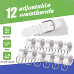 12 Pcs Baseball Belts Softball Belts Bulk for Adult and Youth Adjustable