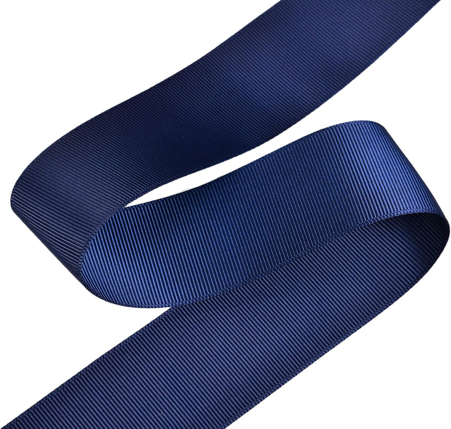 Navy Grosgrain Ribbon, 1 1/2 Inch 50 Yards, Great for Crafts Bows Flower Bouquet Wedding Home Decor Gift Wrapping