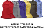 Extra Large Laundry Bag 6 Pack, Varied Colors, Travel Laundry Bags with Drawstring Closure, 30"x40", for college, dorm and apartment dwellers (6PCS)