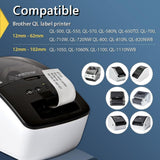 - Compatible Shipping Labels Replacement for Brother DK-1202 (2.4 in x 3.9 in), Use with Brother QL Label Printers [10 Rolls/3000 Labels] - Side View