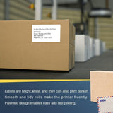 - Compatible Shipping Labels Replacement for Brother DK-1202 (2.4 in x 3.9 in), Use with Brother QL Label Printers [10 Rolls/3000 Labels] - 45-Degree Angle