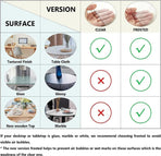 2mm Thick Clear Table Cover Protector 36 x 60 Inch, Plastic Table Cover Rectangle, PVC Clear Table Protector, Desk Protector Mat for Dining Room Table