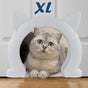 Large Cat Door Interior Door, XL Indoor Cat Door, Pet Doors for Cats, Kitties and Small Dogs (White)