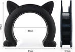 Large Cat Door Interior Door, XL Indoor Cat Door, Pet Doors for Cats, Kitties and Small Dogs (Black)
