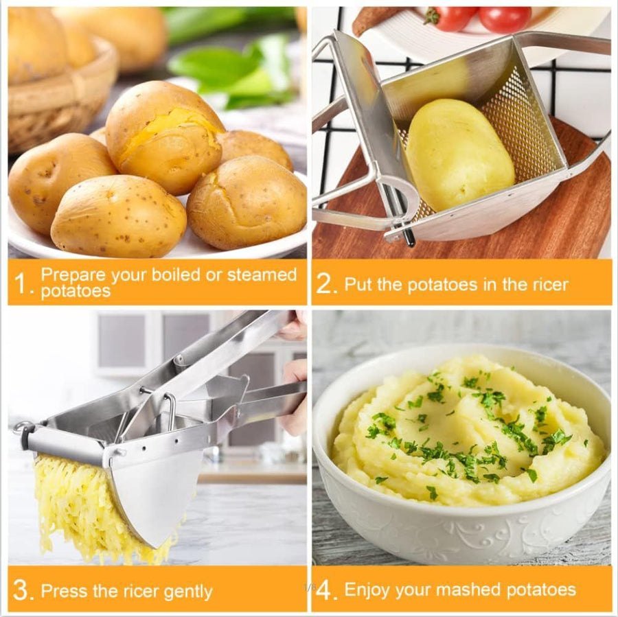Potato Ricer,  Stainless Steel Potato Masher for Commercial and Home Use