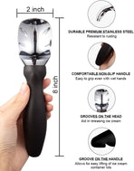 Ice Cream Scoop with Comfortable Handle, Professional Grade Scooper, Great for Spooning Frozen Hard Gelato and Sorbet, Melon-Black