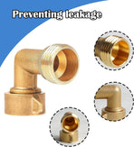 90 Degree Hose Elbow Connectors + Garden Hose Repair Kit