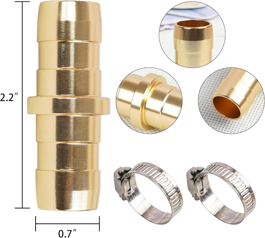 90 Degree Hose Elbow Connectors + Garden Hose Repair Kit