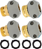 Garden Hose Repair Kit + Brass Garden Hose End Caps