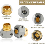 Garden Hose Repair Kit + Brass Garden Hose End Caps