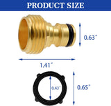 Brass Garden Hose Splitter (4 Way) + Garden Hose Quick Connector