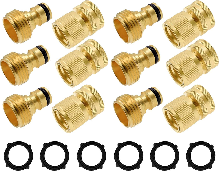 4" Twist Hose Nozzle + Garden Hose Quick Connector