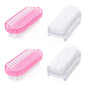 4PCS Nail Brush, Double Sided Nail Scrubber Brush, Soft Stiff Bristles fingernail Cleaning Brush, Angle Nails Toes Cleaning Brush for Men Women