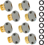 Garden Hose Repair Connector with Clamps + Hose Repair Kit