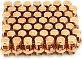 Grounding Split Bolt, 50 Pieces 4 Gauge 8 Gauge High Strength Split Bolt Connectors, Ground Wire Clamp, Solid Copper, for Antenna, Satellite Dish, Cable TV - Front View