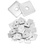50-Pack Galvanized Square Washers Plate – 1/2" ID, 2x2 OD, 3/16" Thickness, Anti-Loosening Plate Fastener for Construction and Industrial Equipment