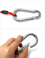 Breakaway Trailer Cable, 4 Pack 4 Ft Brake Safety Cable Spring Towing Coiled Wire with Clip, Stainless Steel Spring Towing Coiled Wire for RV Trailer Emergency