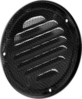 4" Black Soffit Vent Cover with Screen Mesh, 10 Pack Round Metal Air Vent Louver, 5-11/16" Diameter Grill Cover, Round HVAC Vents
