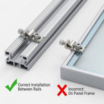 Grounding Lug 6.7mm – Aluminium Alloy Rail Connector for Solar Roof, Ground Mount & Carport Systems
