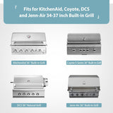 38'' Built-in Grill Cover for Coyote, DCS, Jenn-Air, KitchenAid, and Lynx, Waterproof & Windproof Island Grill Top Cover, 38