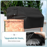 38'' Built-in Grill Cover for Coyote, DCS, Jenn-Air, KitchenAid, and Lynx, Waterproof & Windproof Island Grill Top Cover, 38" W x 28" D x 24" H