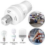 Motion Sensor Light Socket Adapter - 4 Pack E26/E27 Compatible, Adjustable Timing & Lux, Auto Motion Sensor Light Sockets Security Light Bulb Socket for Basements, Garages, Door Porch