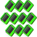 10 Pcs Magnetic Tool Tray Collapsible Foldable Parts Trays Set Magnetic Screw Tray Magnetic Parts Bowl Square Silicone Magnetic Tool for Bolts Nuts Washers Pins Screw Parts (Green) - Close-Up Angle