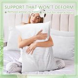 20 Pcs Standard Bed Pillows for Sleeping Soft Down Alternative Hotel Bedding Pillows Inserts for Stomach Side and Back Sleepers (20 x 26 Inch) - Side View