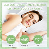 20 Pcs Standard Bed Pillows for Sleeping Soft Down Alternative Hotel Bedding Pillows Inserts for Stomach Side and Back Sleepers (20 x 26 Inch) - Top-Down View