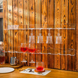 4 Pcs Acrylic Champagne Wall Holder Clear Wine Glass Rack Wall Mounted Hanging Champagne Flute Display Stand for Home Bar Party Supplies (32