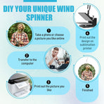 16 Pack 8 Inch Sublimation Wind Spinner Blanks 3D Aluminum Wind Spinners Hanging Wind Spinners DIY Crafts Ornaments Bulk for Indoor Outdoor Garden Yard Window Front Door Decoration, 2 Styles