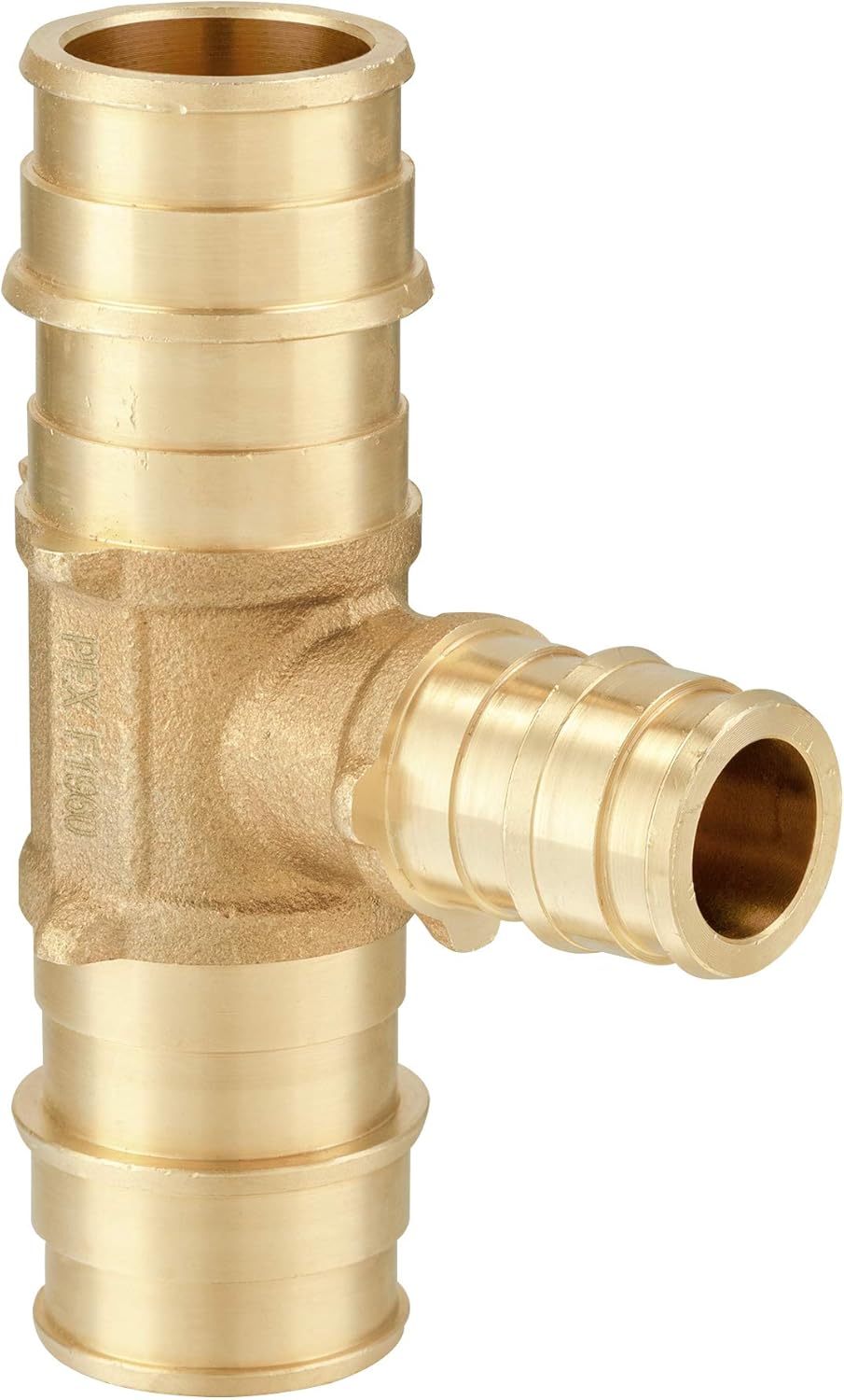 (Pack of 10)  Pex A Full Flow Expansion Brass Fittings 3/4"x 3/4"x 1/2" Reducing Tee ONLY For Pex-A Tubing Connection, ASTM F1960,(PEX1960120)