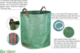 6-Pack 72 Gallon Yard Waste Bags, Reusable Heavy Duty Collapsible Garden Leaf Bags with Plastic Ring, Stand-Up Yard Waste Bin for Leaves, Lawn Debris & Grass Clippings - Side View