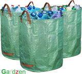 6-Pack 72 Gallon Yard Waste Bags, Reusable Heavy Duty Collapsible Garden Leaf Bags with Plastic Ring, Stand-Up Yard Waste Bin for Leaves, Lawn Debris & Grass Clippings