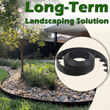 No Dig Landscape Edging Kit, 40-Foot Long, 3-Inch Tall Garden Edging Border and 100 pcs Landscape Edging Anchoring Spikes Bundle - Side View