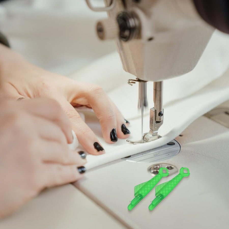 Fish Mouth Sewing Machine Needle Threader, Automatic Sewing Needle Threader Simple Needle Threader, 2024 Upgrade Loop Easy Selfthread Needle Quick Sewing Machine Threaders Tool 10PS (Green*10)