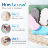 2026 New Magic Exfoliating Bath Sponge, Upgrade 3D Super Soft Exfoliating Bath Sponge Skin Friendly Reusable, Super Soft Exfoliating Bath Sponges (Blue)
